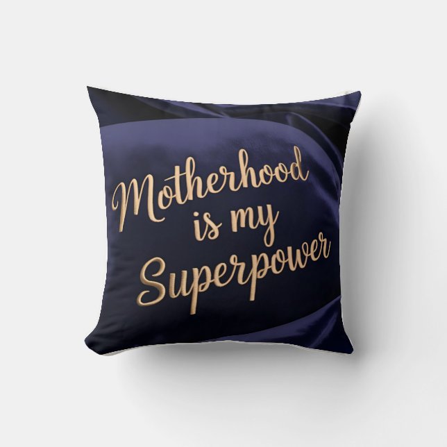 Gold & Navy Velvet Mockup Cushion (Front)