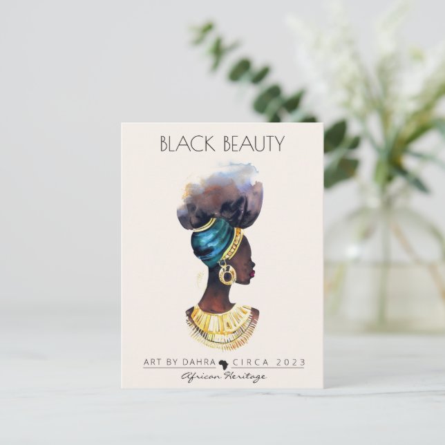 GOLD NECKLACE POSTCARD (Standing Front)