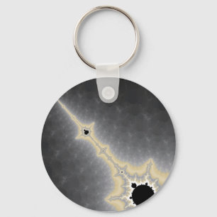 Gold Needle in Mercury Keychain