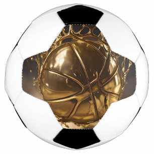 Gold Netball In A Gold Netball Net, Football