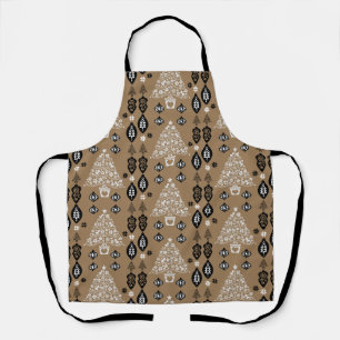 Gold Norwegian Christmas Home Decor Apron