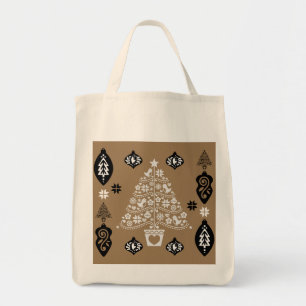 Gold Norwegian Christmas Home Decor Tote Bag