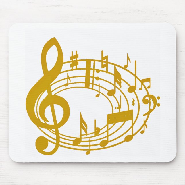 Gold Notes_ Mouse Mat (Front)