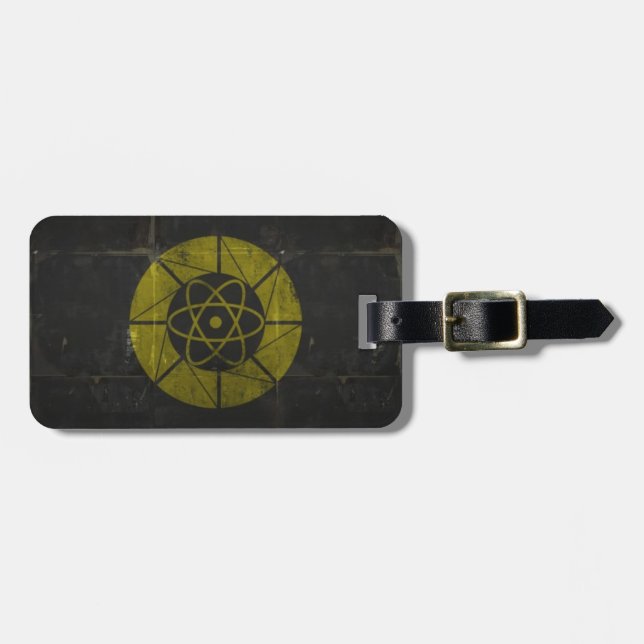 Gold Nuclear Luggage Tag (Front Horizontal)