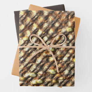 Gold Nugget Design Wrapping Paper Sheet