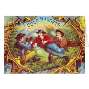 Gold Nuggets Antique Cigar Label