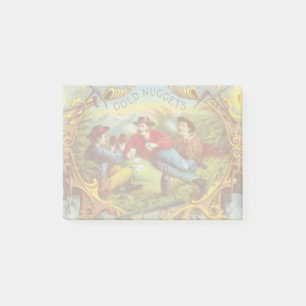 Gold Nuggets Antique Cigar Label  Post-it Notes