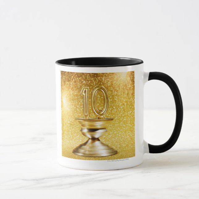 Gold Number 10 Trophy Mug (Right)