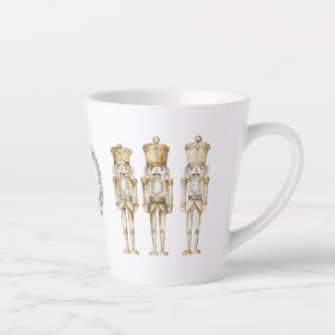 Gold Nutcracker Christmas Latte Mug