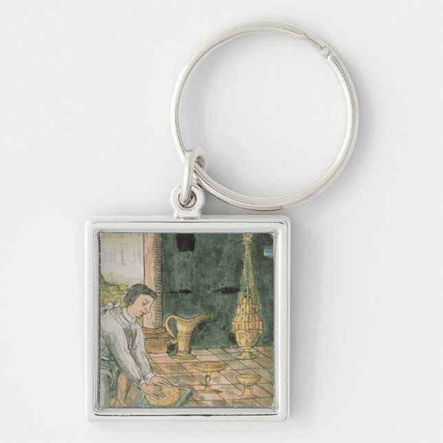 Gold objects in an Aztec shop Key Ring (Front)