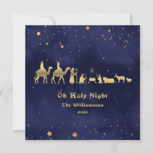 Gold Oh Holy Night Christmas Customised