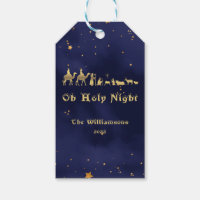 Gold Oh Holy Night Starry Skies Christmas