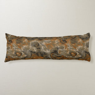 gold olive and black abstract body cushion