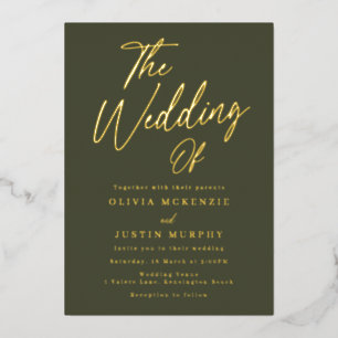 Gold & Olive Modern Wedding Golden