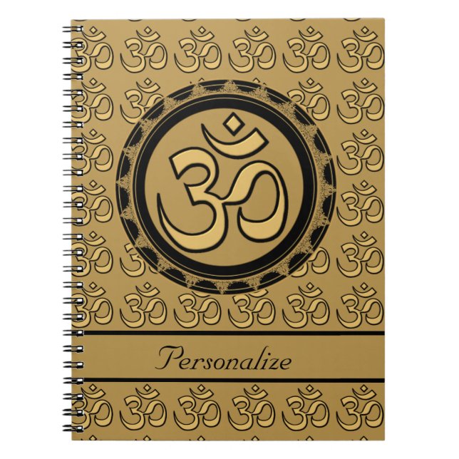 Gold Om Notebook (Front)