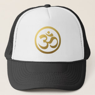 Gold OM Symbol Hat