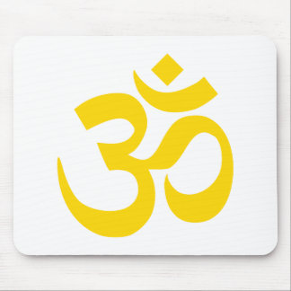 Gold Om Symbol Mouse Mat