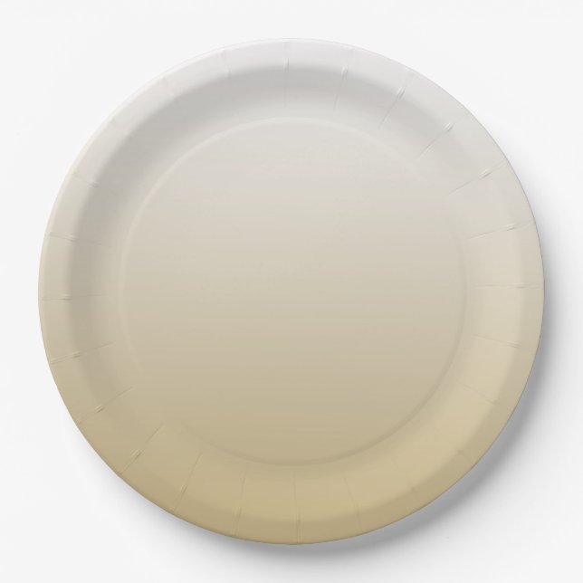 Gold Ombre Paper Plate (Front)