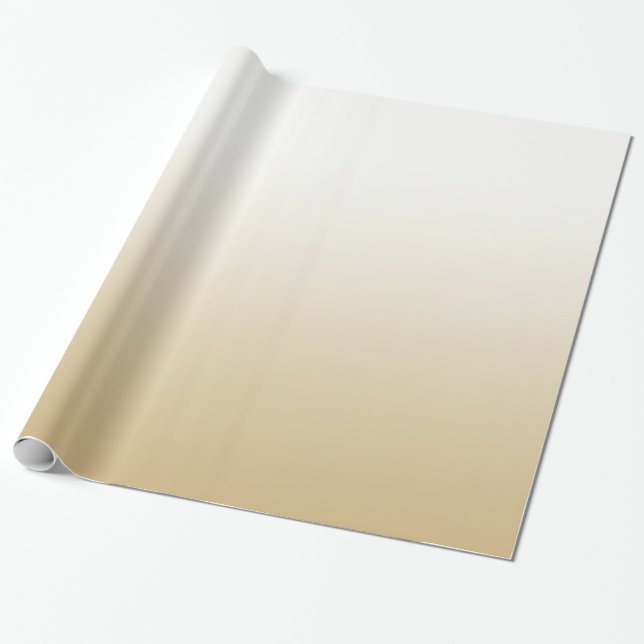Gold Ombre Wrapping Paper (Unrolled)