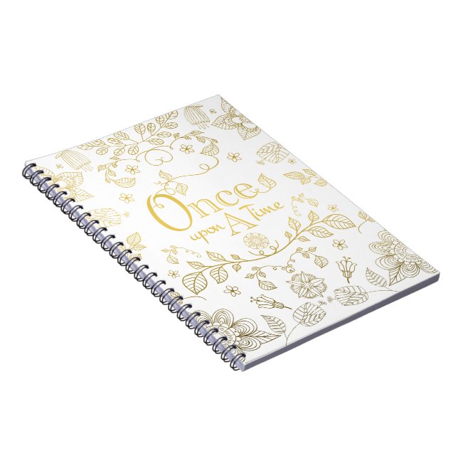 Gold Once Upon A Time Notebook (Right Side)