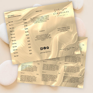 Gold Opal Brochure Price List Shell Holographic