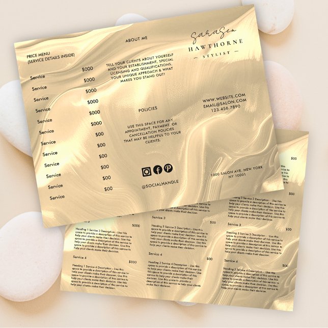 Gold Opal Brochure Price List Shell Holographic (Creator Uploaded)