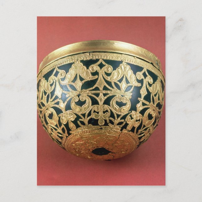 Gold openwork for a varnished bowl postcard (Front)
