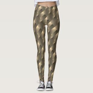 Gold or brown legging, rectangles, relief or leggings
