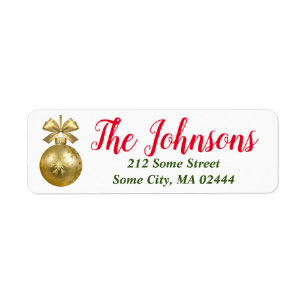 Gold Ornament Christmas Return