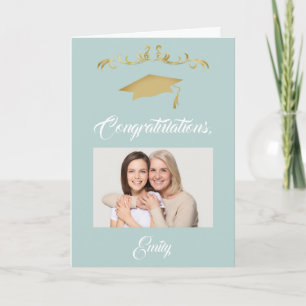 Gold Ornament Congratulations Graduate Photo Card