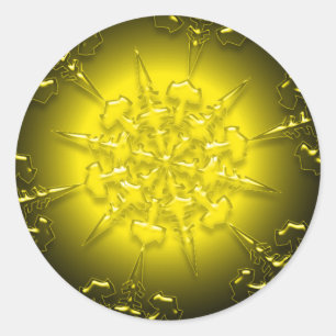 Gold Ornament Sticker