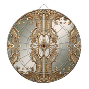 Gold Ornate Dartboard