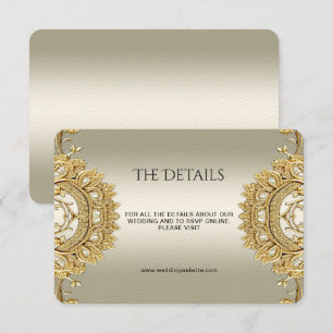 Gold Ornate Detail Enclosure Card