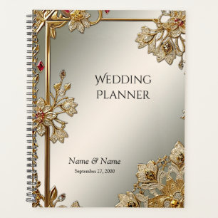 Gold Ornate Floral Frame Planner
