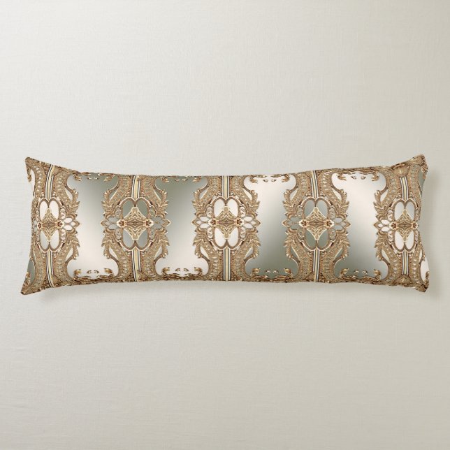 Gold Ornate Frame Body Pillow (Front)