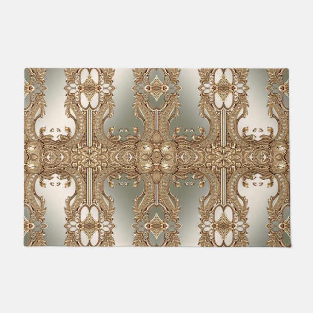 Gold Ornate Frame Doormat (Front)