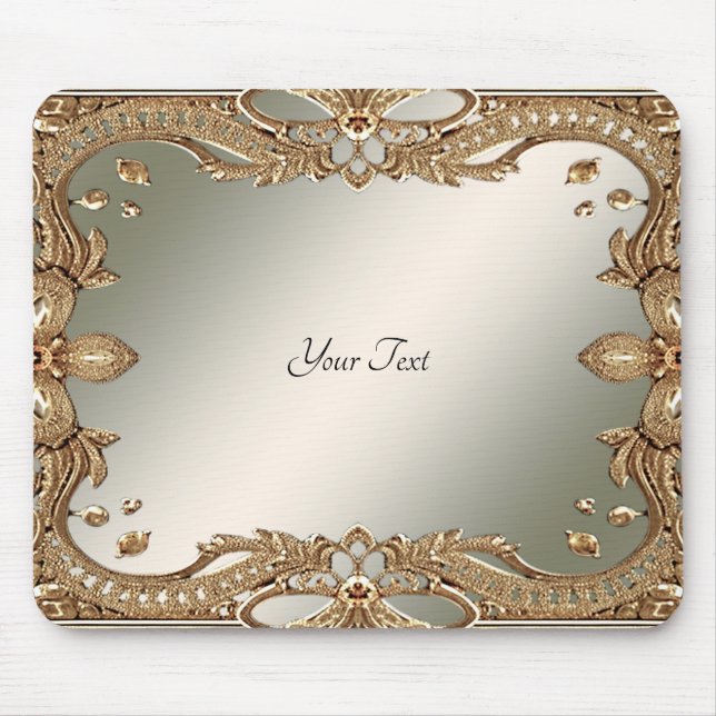 Gold Ornate Frame Mousepad (Front)