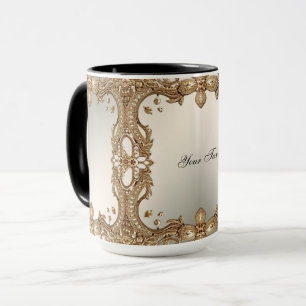 Gold Ornate Frame Mug