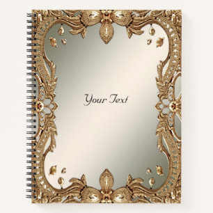 Gold Ornate Frame Notebook