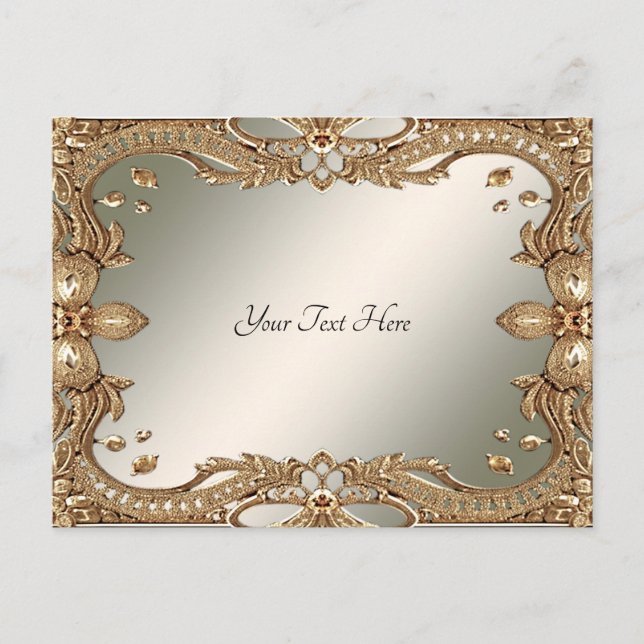Gold Ornate Frame Postcard (Front)