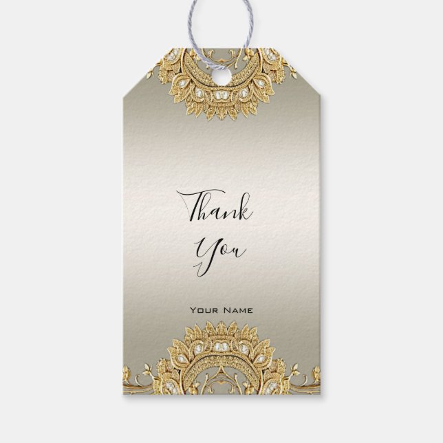 Gold Ornate Gift Tag (Front)