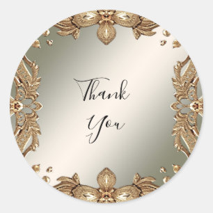 Gold Ornate Sticker