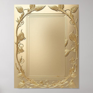 Gold Ornate Template Background Custom Poster