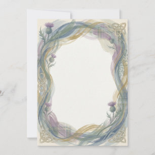 Gold Oval Add Your Own Text Invitation