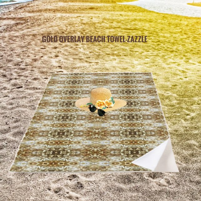 Gold Overlay  Beach Towel (Creator Uploaded)
