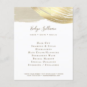 Gold Paint Brush Strokes Flyer
