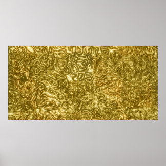 Gold Paint Design: Luxurious and Artistic Metallic Poster