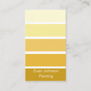Gold Paint Palette Business Card