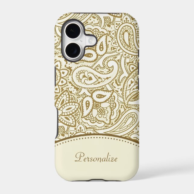 Gold Paisley Pattern (Back)