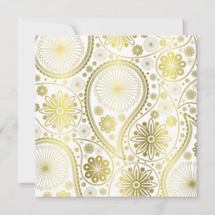 Gold paisley pattern